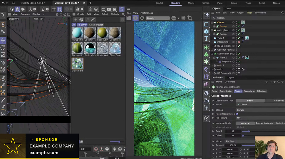 Example sponsor placement in the Perfect Hue wallpaper livestream