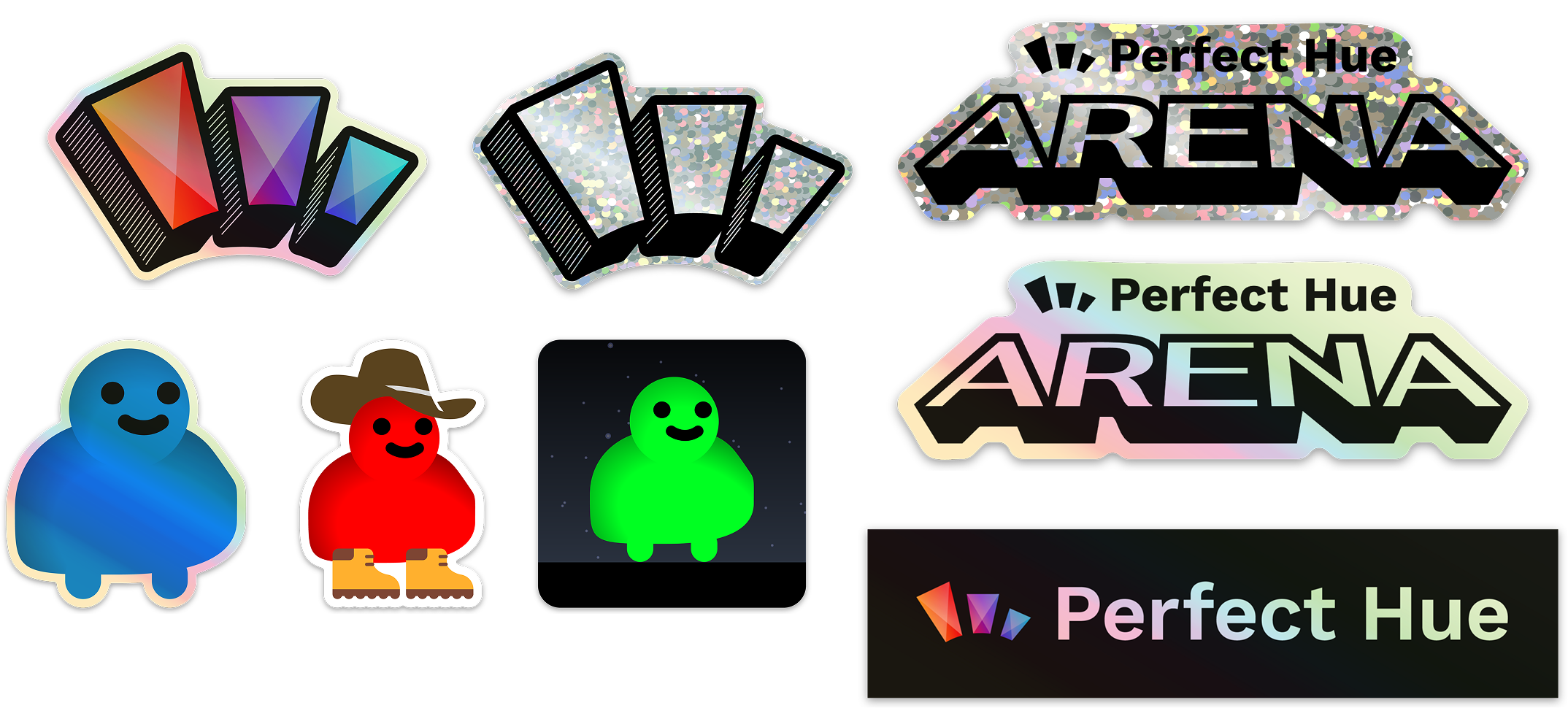 Perfect Hue sticker pack — all assets
